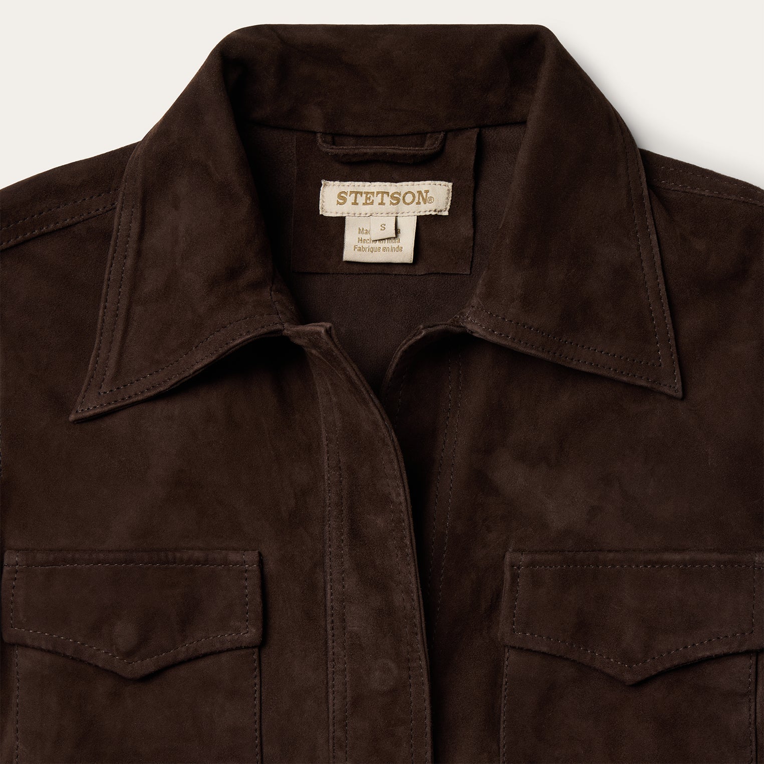 Lambskin Shirt Dress Brown | Stetson Women