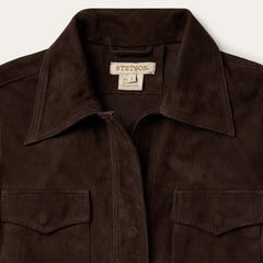 Lambskin Shirt Dress Brown | Stetson Women