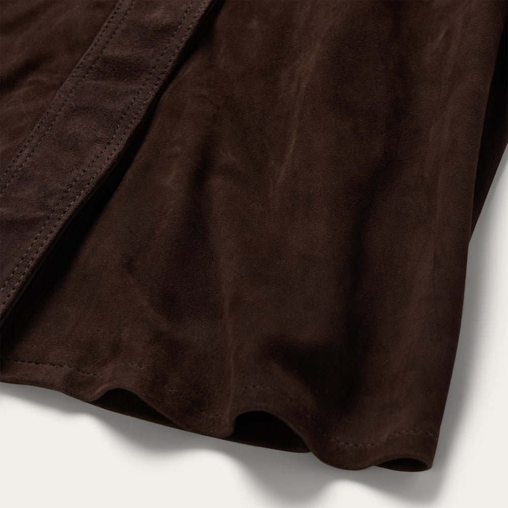 Lambskin Shirt Dress Brown | Stetson Women