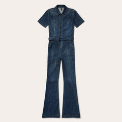 Dark Denim Jumpsuit Blue | Stetson Women