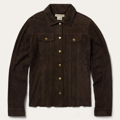 Lambskin Shirt Jacket Brown | Stetson Women