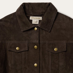 Lambskin Shirt Jacket Brown | Stetson Women