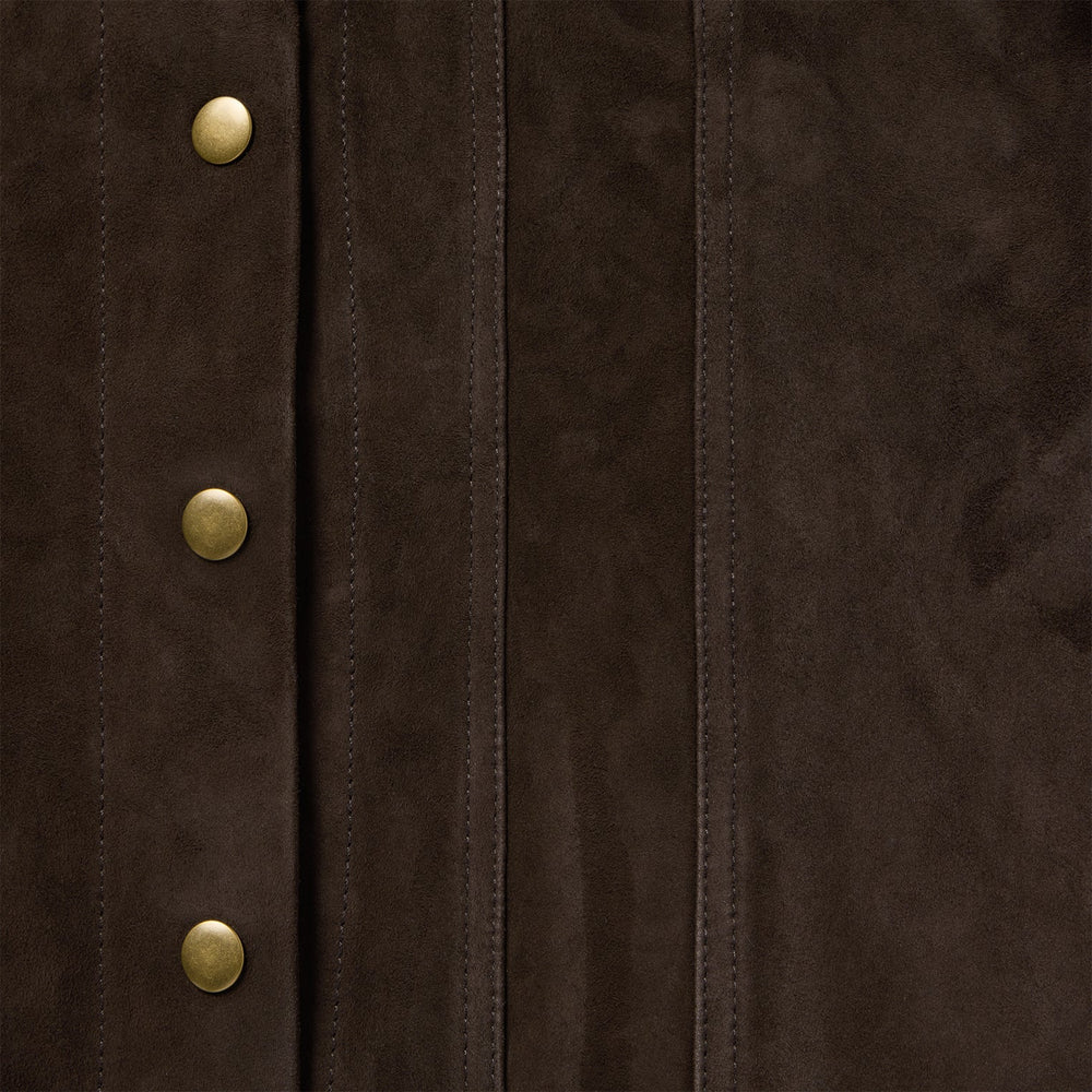 Lambskin Shirt Jacket Brown | Stetson Women