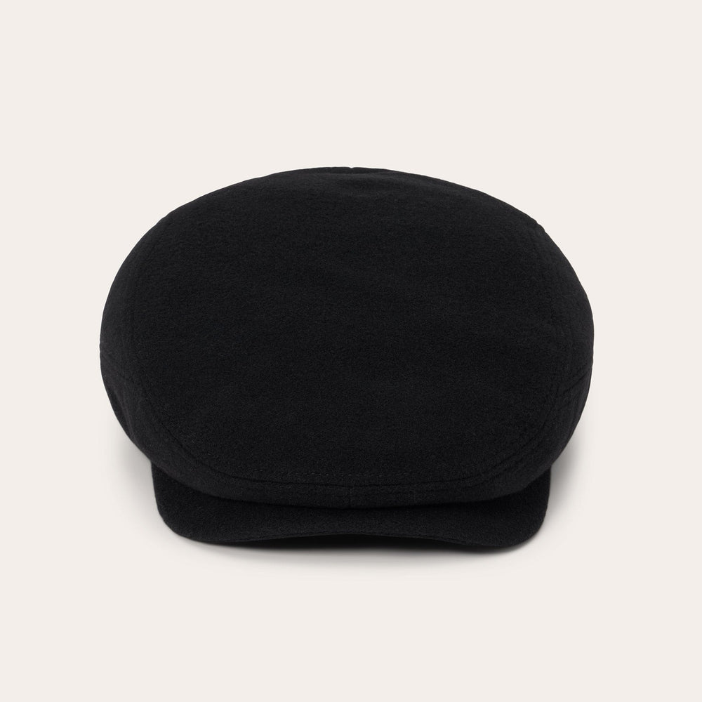 Wool Cashmere Driver Cap Black | Stetson Hats