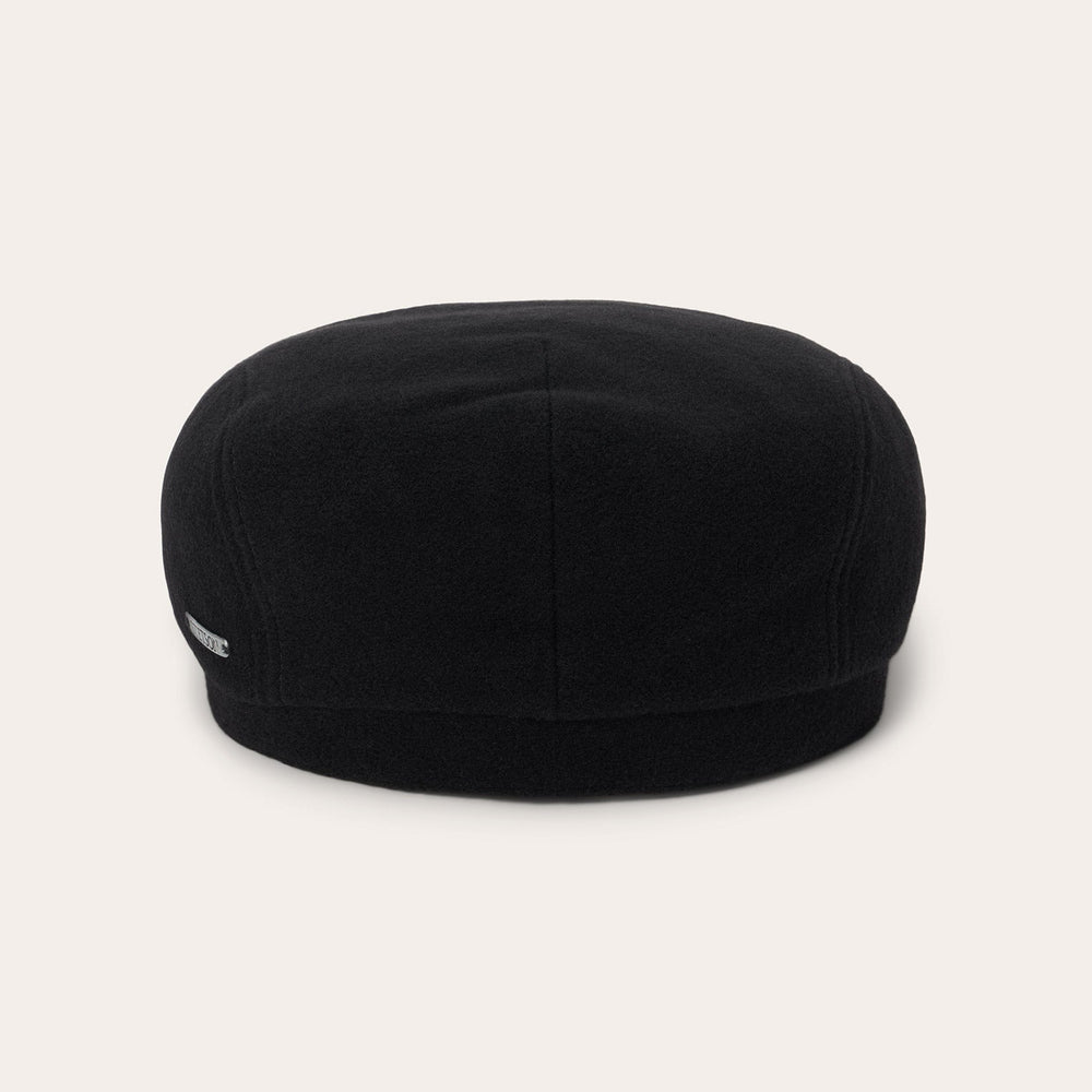 Wool Cashmere Driver Cap Black | Stetson Hats