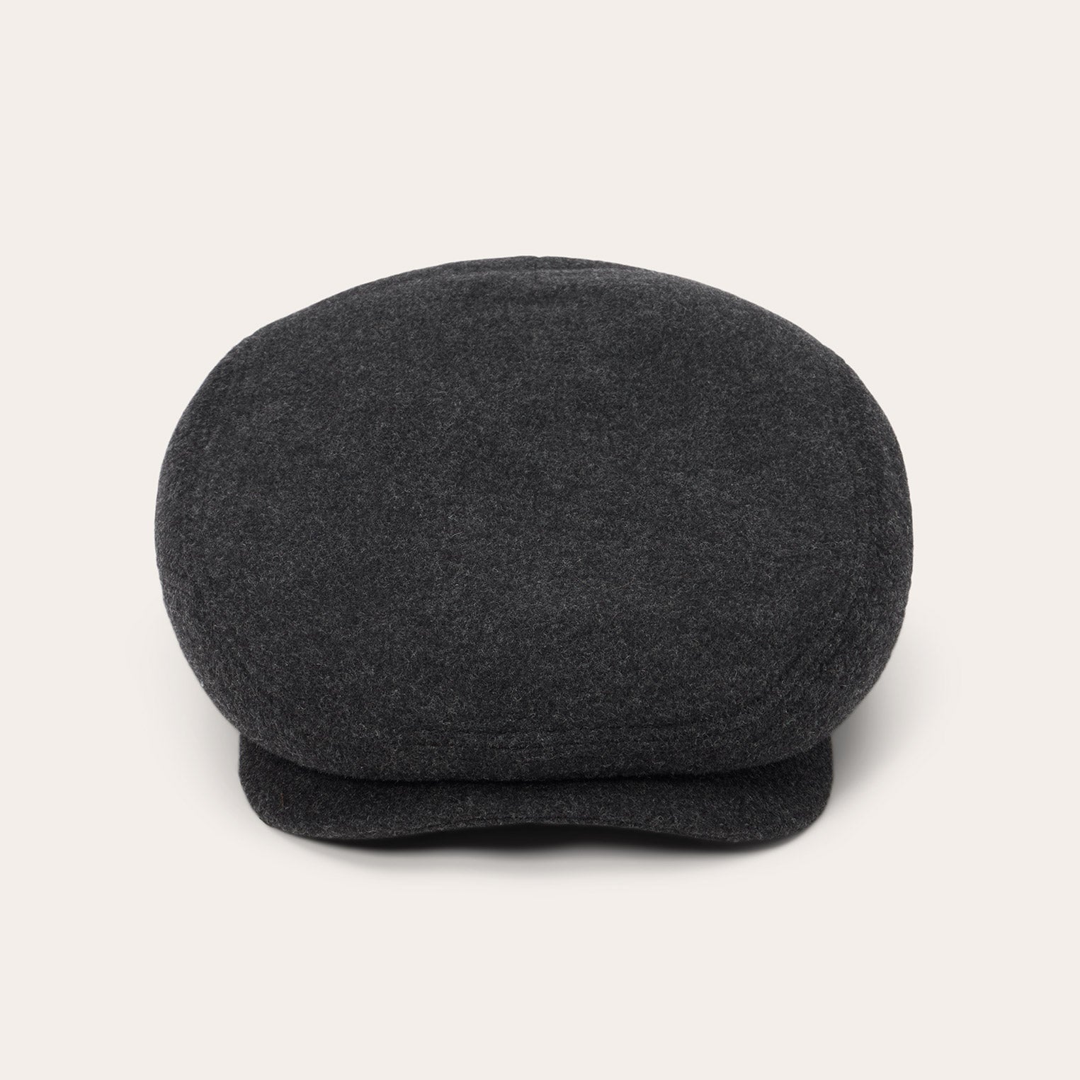 Wool Cashmere Driver Cap Anthra Melange | Stetson Hats