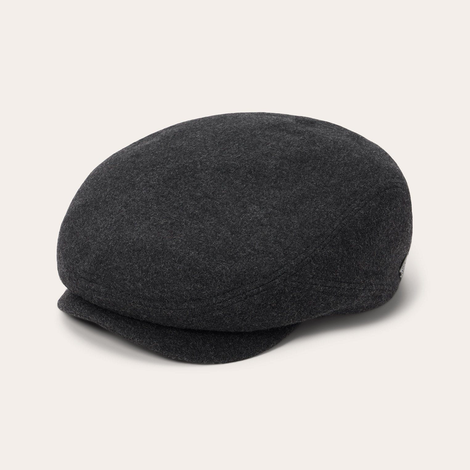 Wool Cashmere Driver Cap Anthra Melange | Stetson Hats
