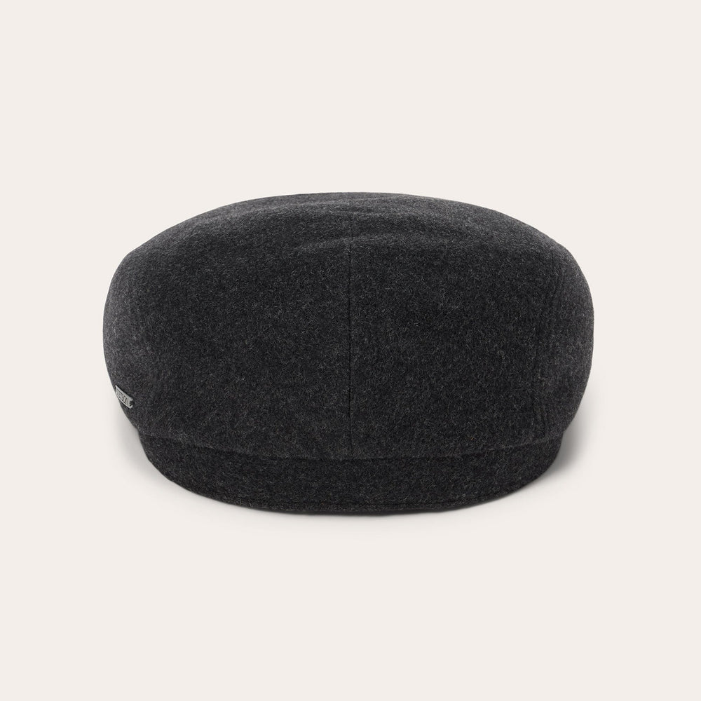 Wool Cashmere Driver Cap Anthra Melange | Stetson Hats