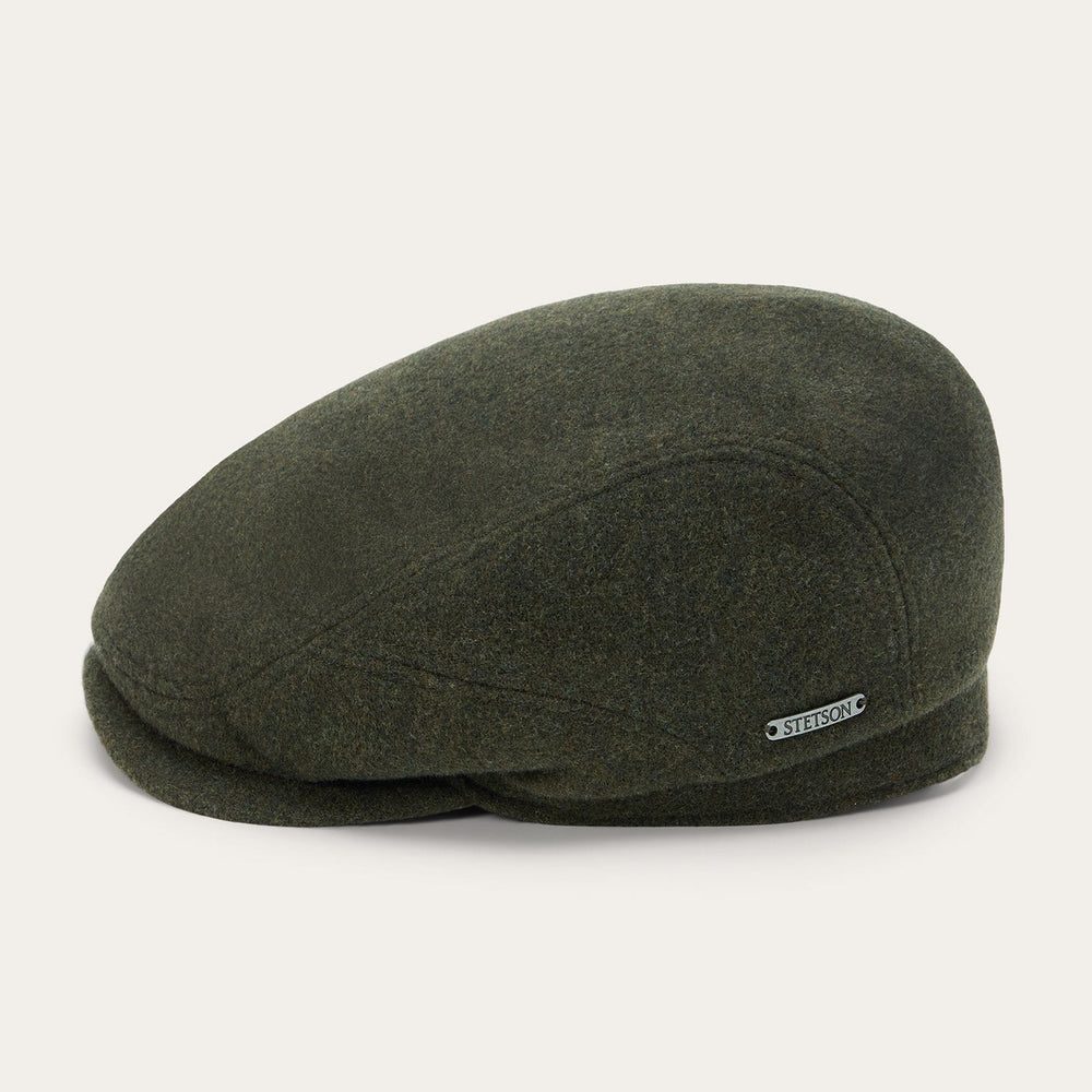 Wool Cashmere Driver Cap Moss | Stetson Hats