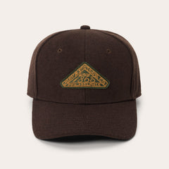 Wool Vintage Logo Patch Baseball Cap Dark Brown | Stetson Hats