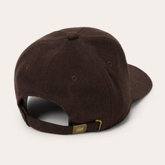 Wool Vintage Logo Patch Baseball Cap Dark Brown | Stetson Hats
