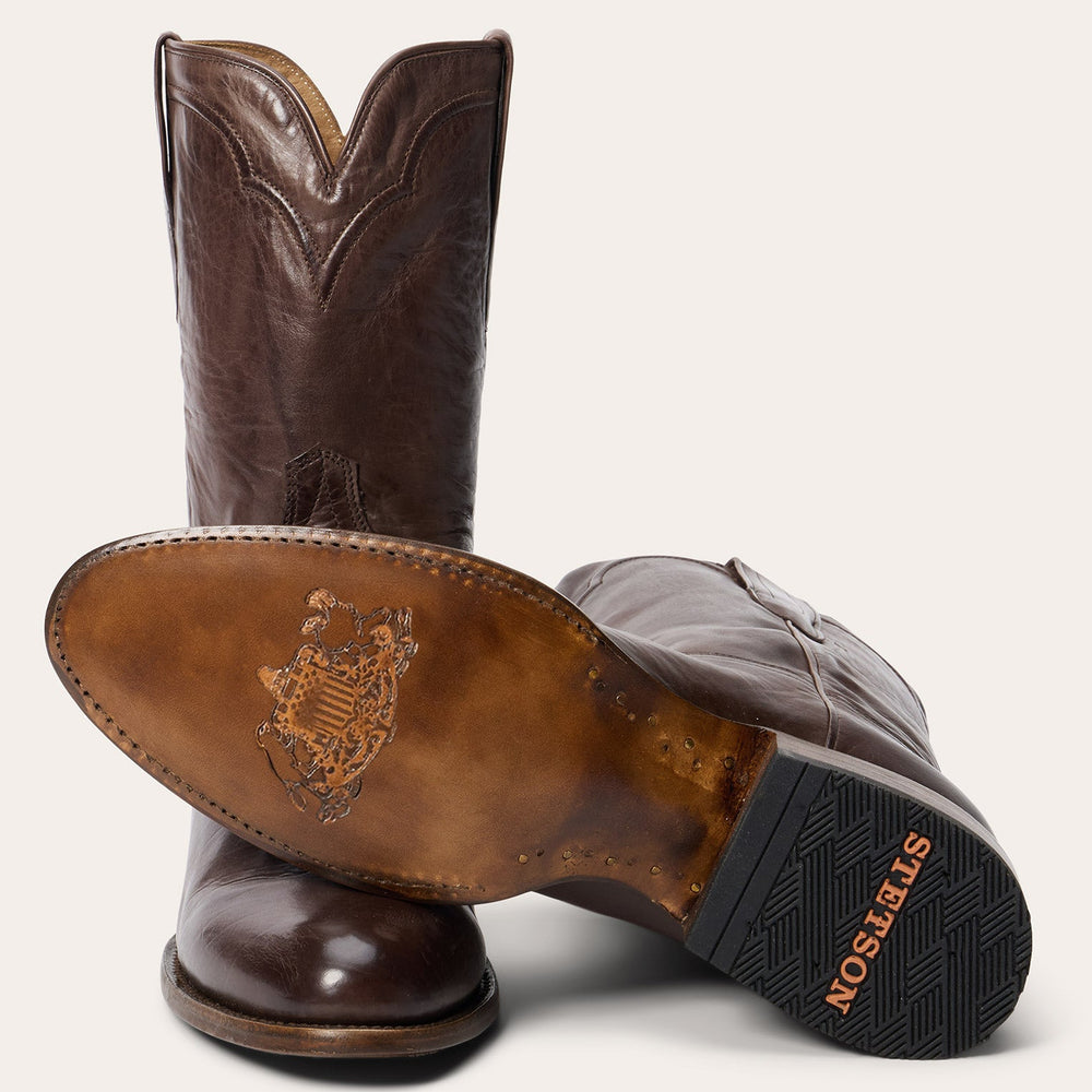 Cassidy Roper Boots Smooth Brown | Stetson