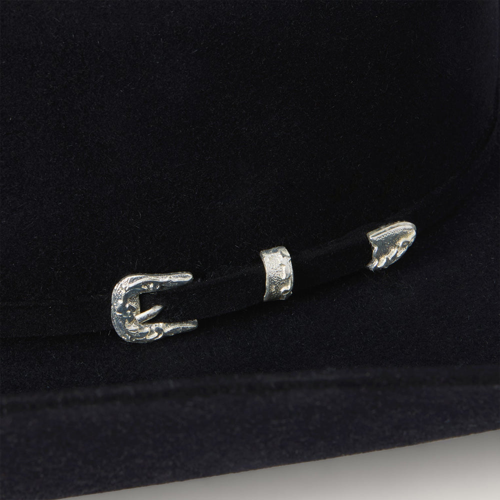 Lariat 5X Cowboy Hat - 4 1/4" Brim Black | Stetson Hats