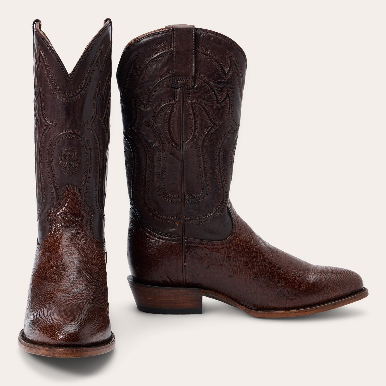 Wyatt Ostrich Boots Tobacco | Stetson