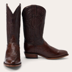 Wyatt Ostrich Boots Tobacco | Stetson