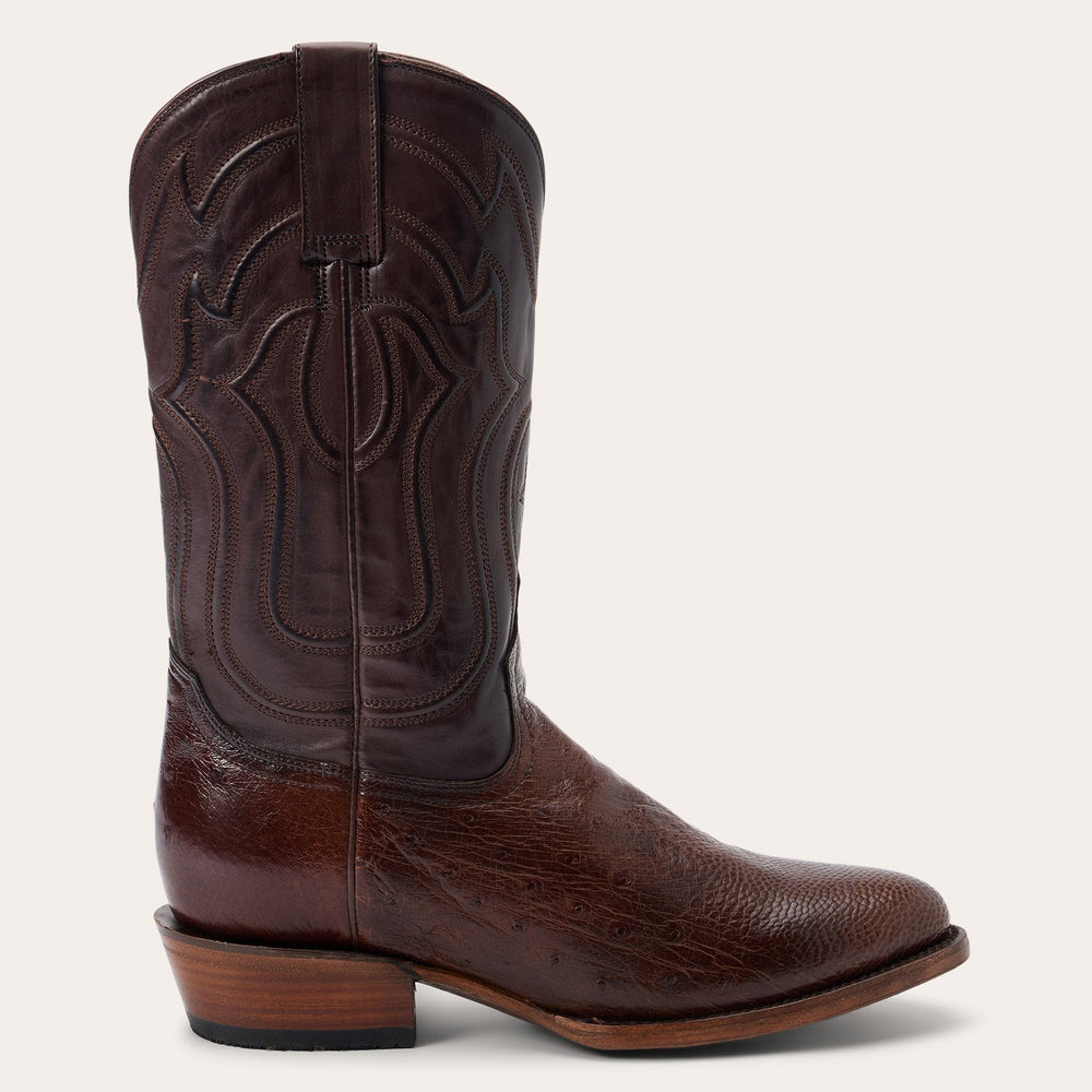 Wyatt Ostrich Boots Tobacco | Stetson