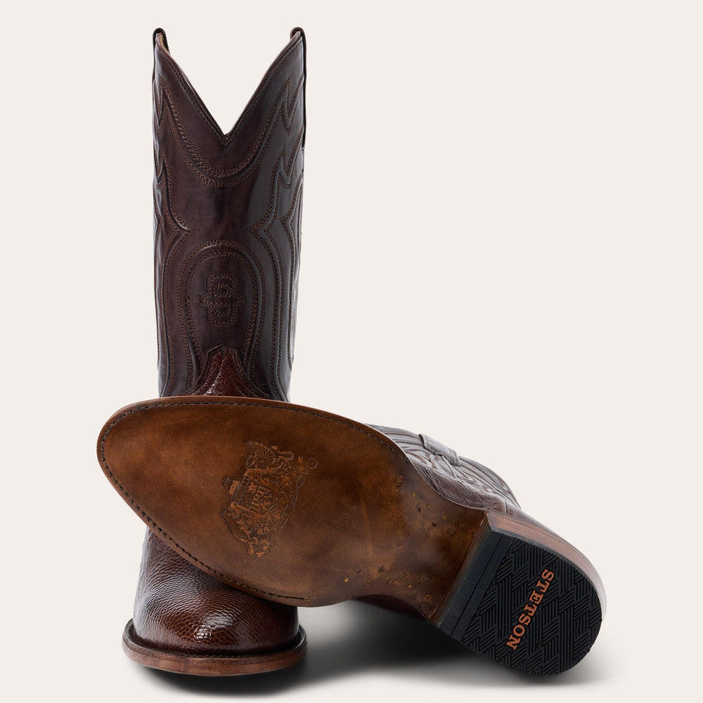 Wyatt Ostrich Boots Tobacco | Stetson
