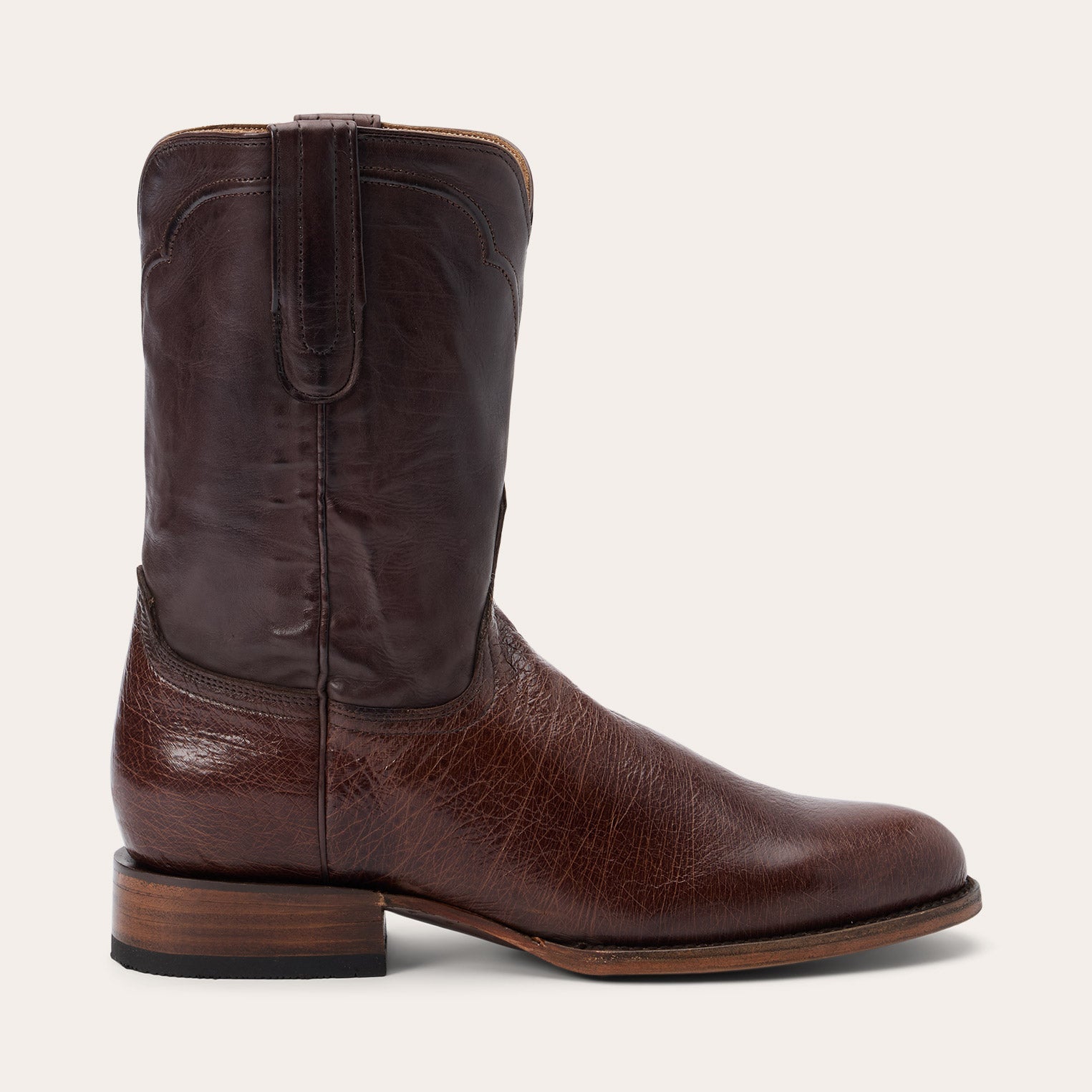 Clay Smooth Ostrich Roper Boots Tobacco | Stetson