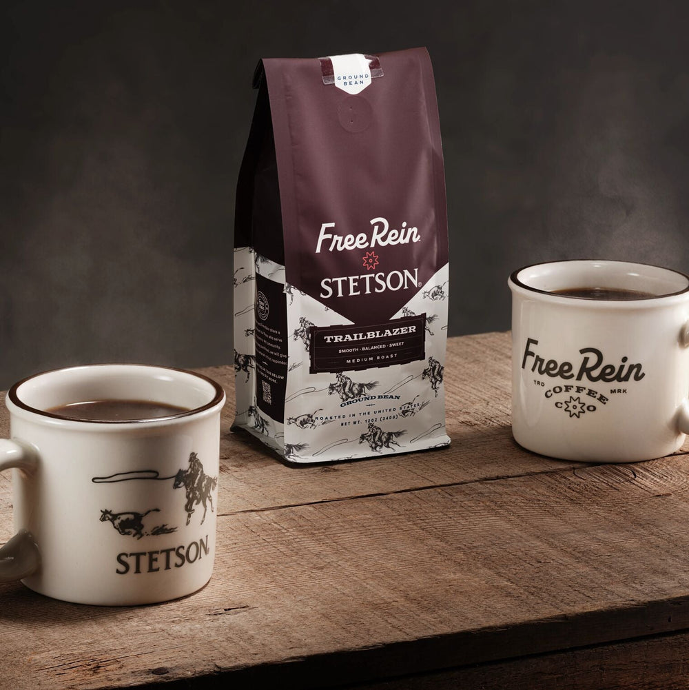Stetson X Free Rein Cowboy Coffee Kit White | Stetson