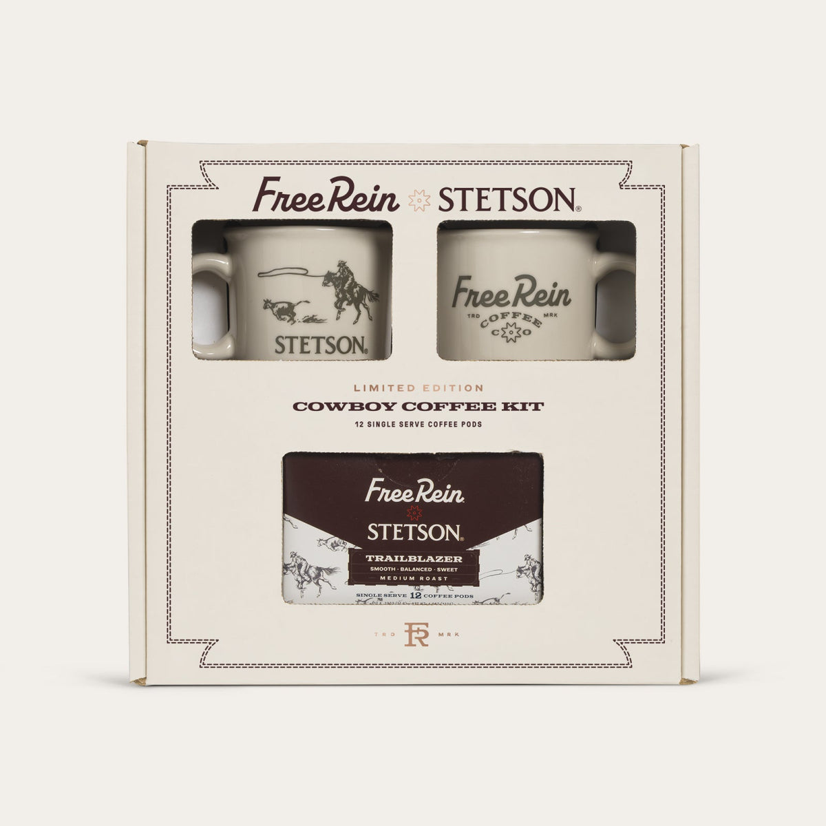 Stetson X Free Rein Cowboy Coffee Pod Kit White | Stetson
