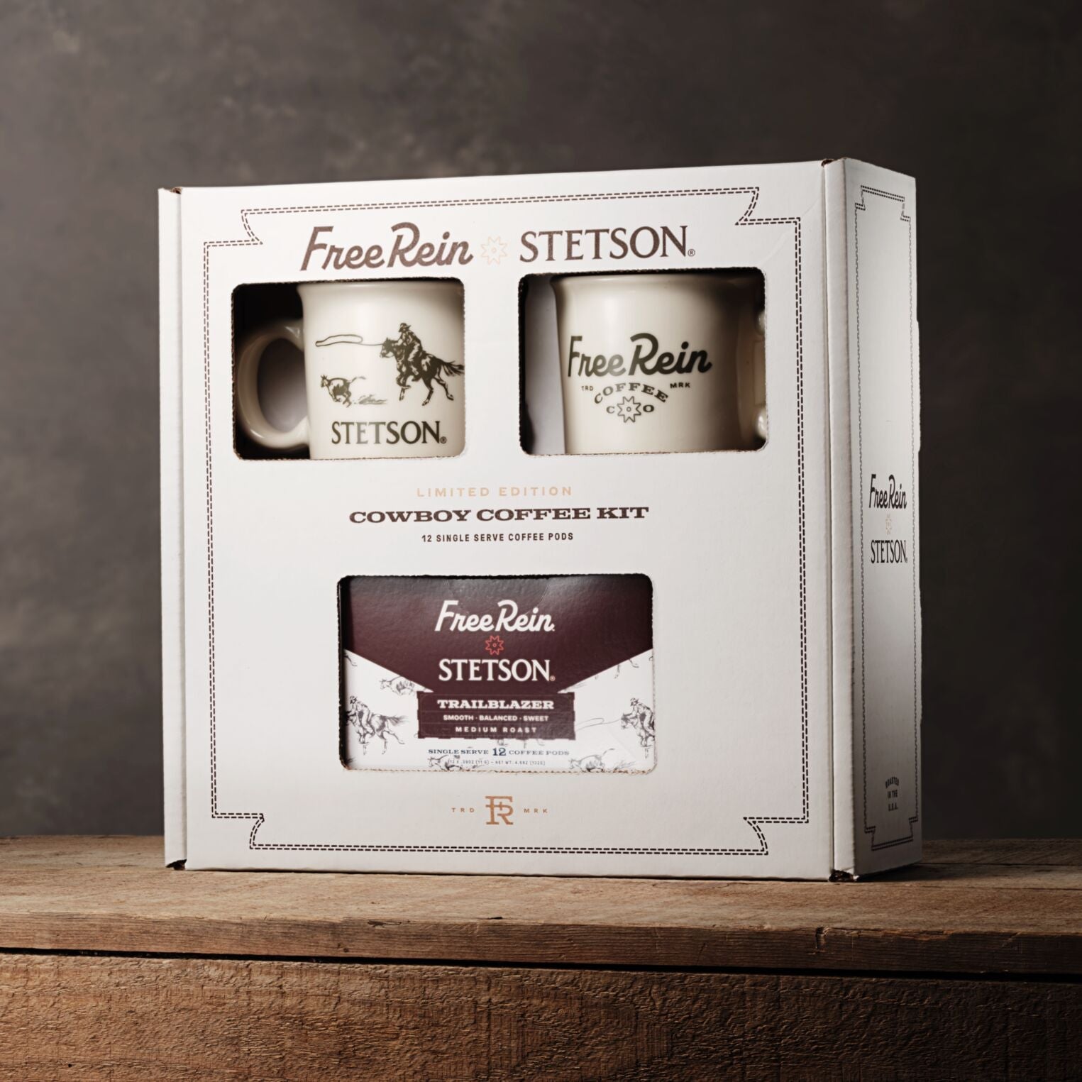 Stetson X Free Rein Cowboy Coffee Pod Kit White | Stetson