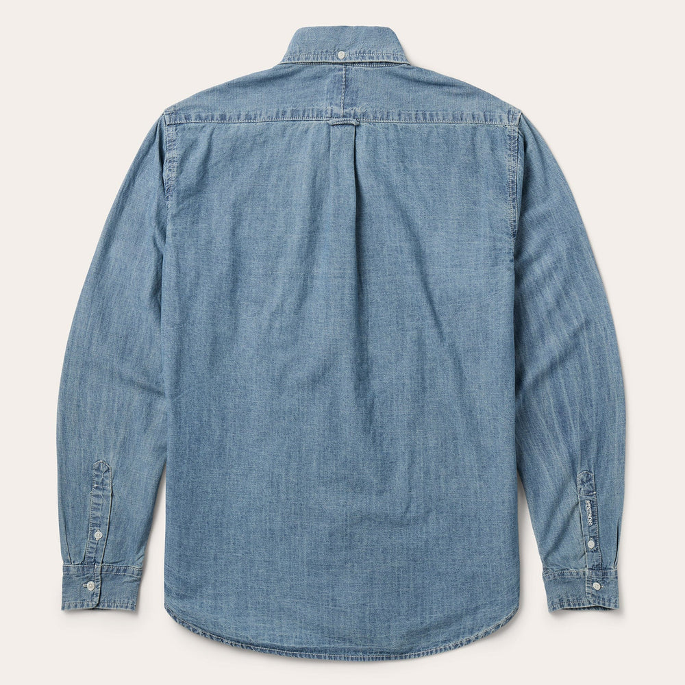 Chambray Button-Down Shirt Blue | Stetson Men