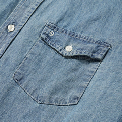 Chambray Button-Down Shirt Blue | Stetson Men