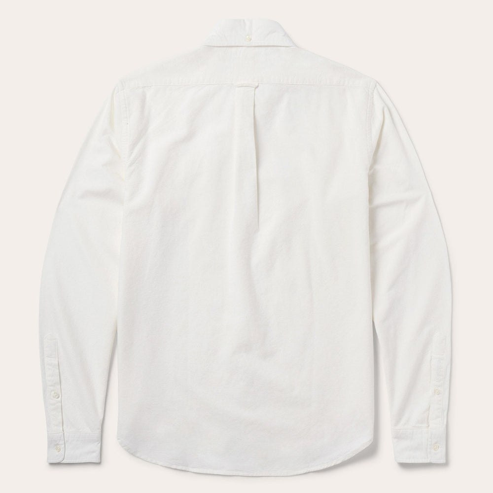 Peached Oxford Button-Down Shirt White | Stetson Men