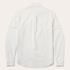 Peached Oxford Button-Down Shirt White | Stetson Men