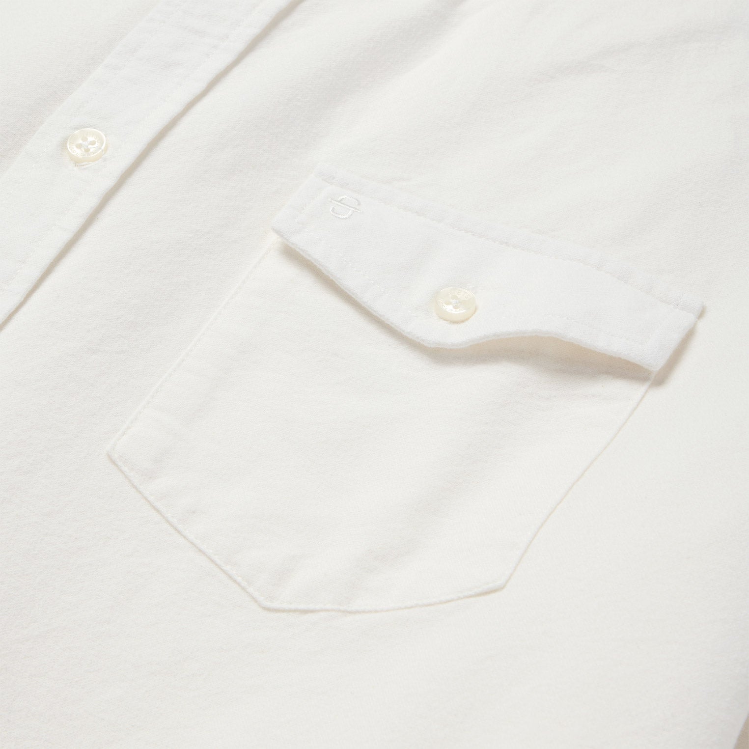 Peached Oxford Button-Down Shirt White | Stetson Men