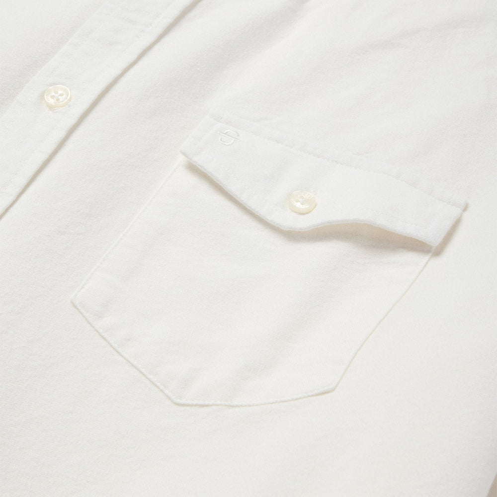 Peached Oxford Button-Down Shirt White | Stetson Men