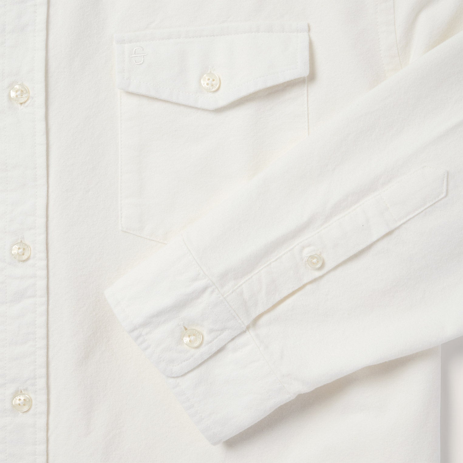 Peached Oxford Button-Down Shirt White | Stetson Men