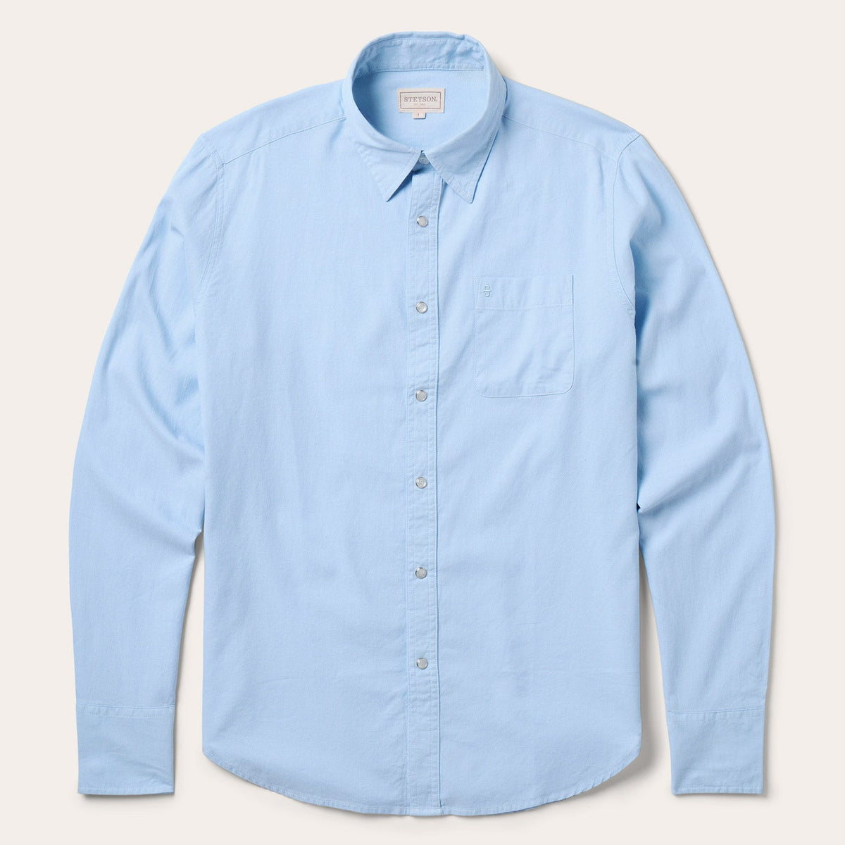 Pinpoint Oxford Shirt Blue | Stetson Men