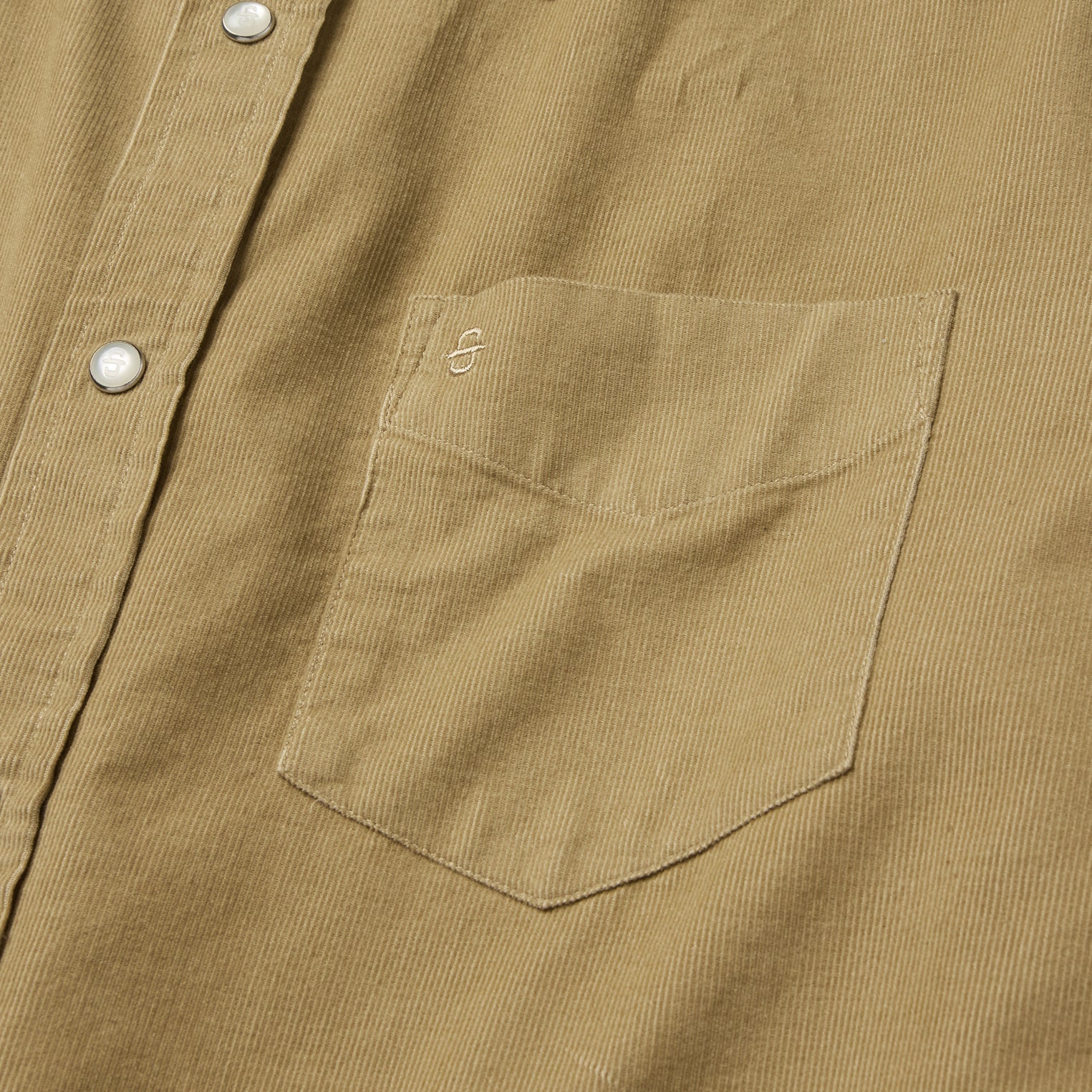 Baby Corduroy Western Shirt Tan | Stetson Men