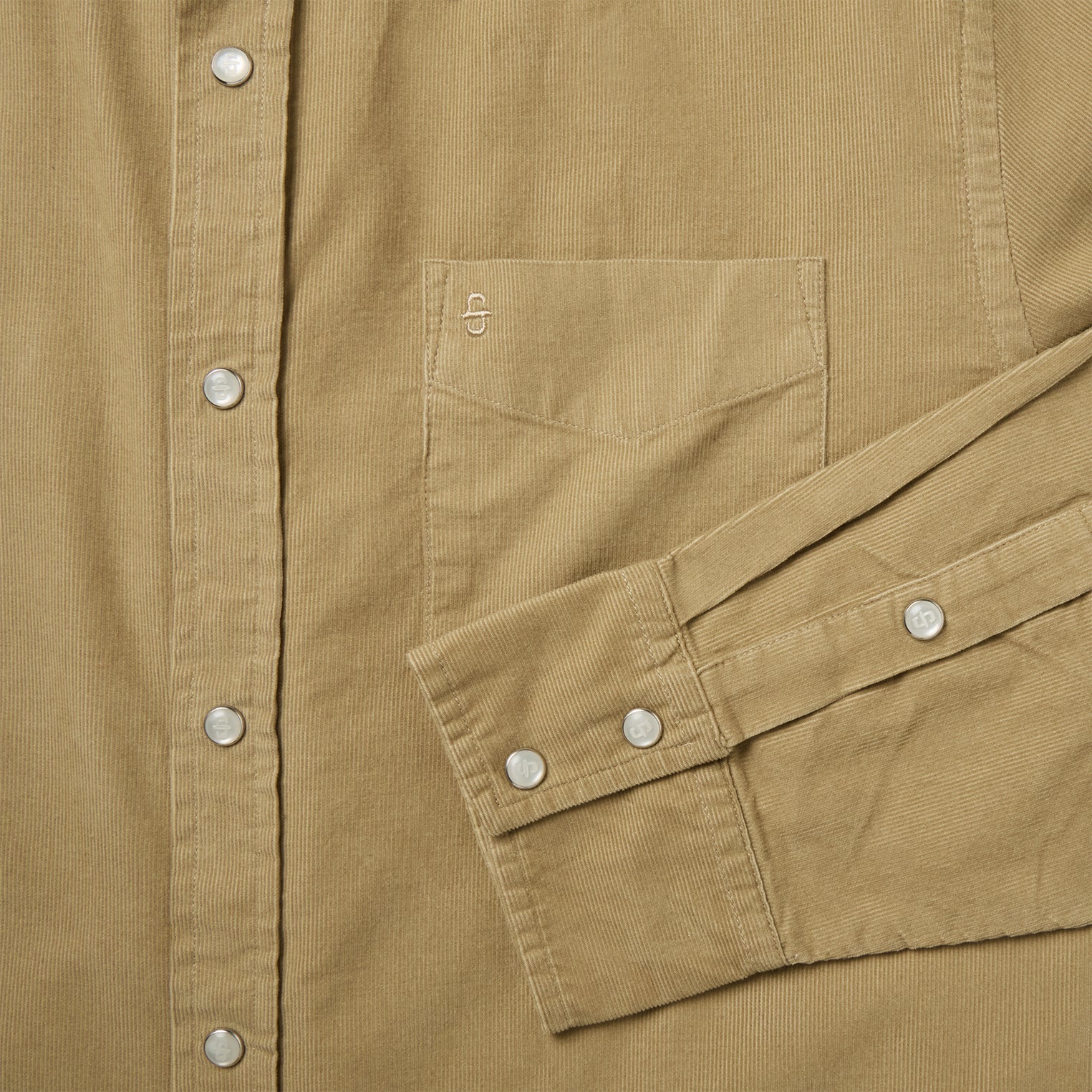 Baby Corduroy Western Shirt Tan | Stetson Men