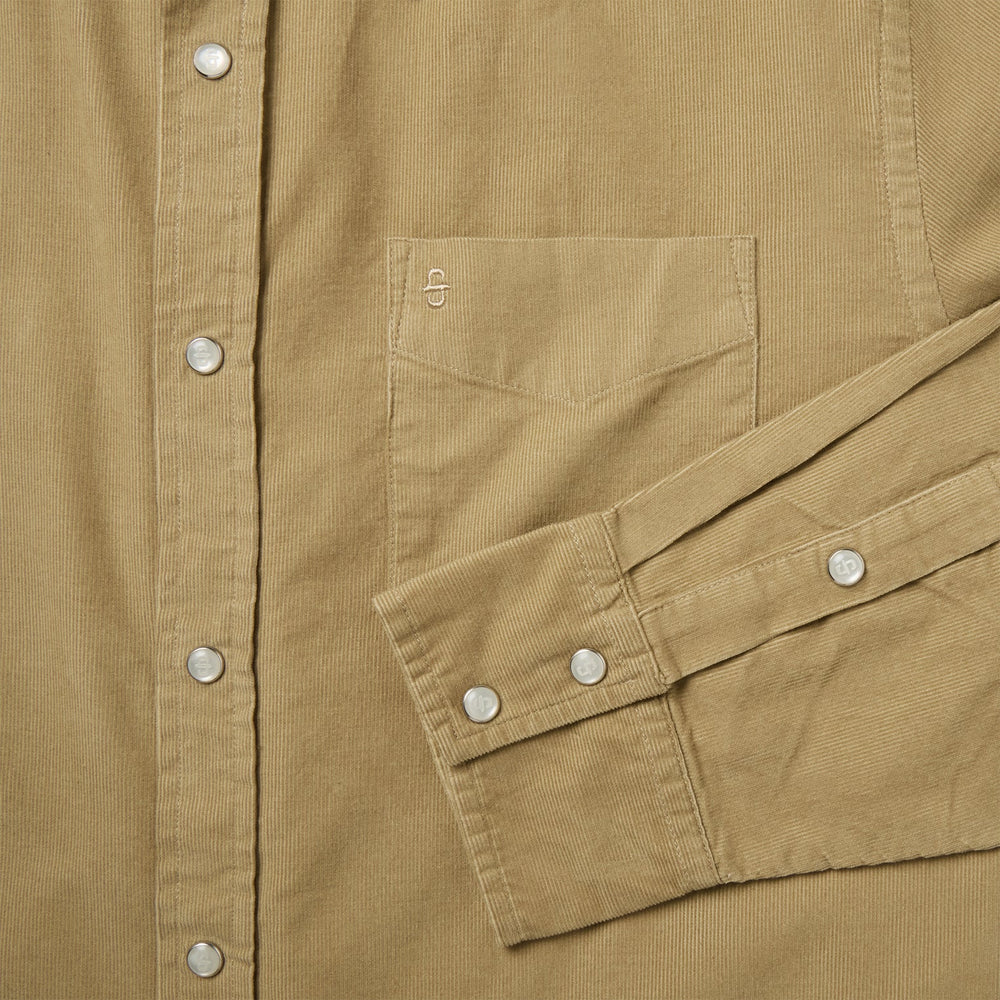 Baby Corduroy Western Shirt Tan | Stetson Men