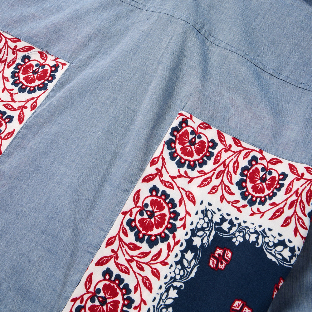 Chambray Bandana Shirt Blue | Stetson Women