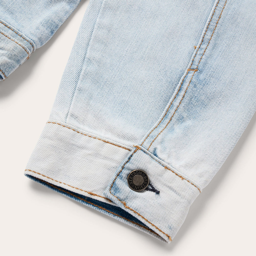 Light Denim Trucker Jacket Blue | Stetson Men