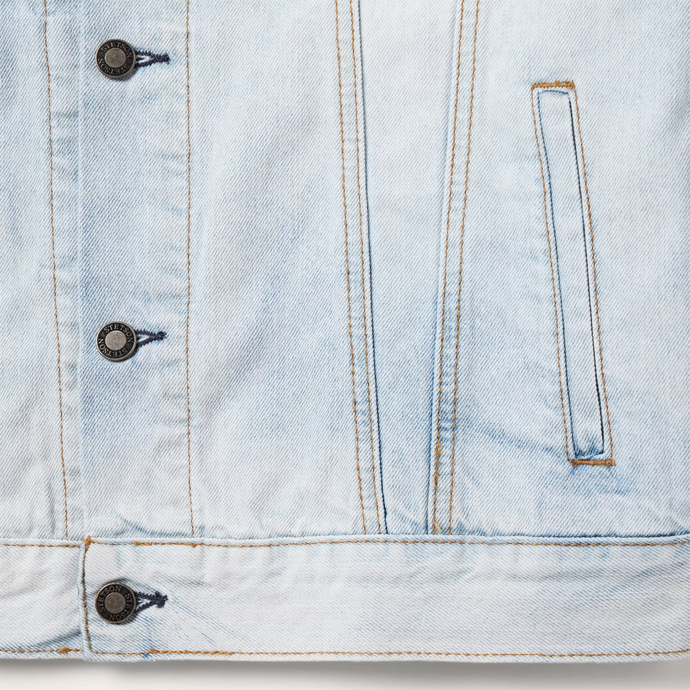 Light Denim Trucker Jacket Blue | Stetson Men