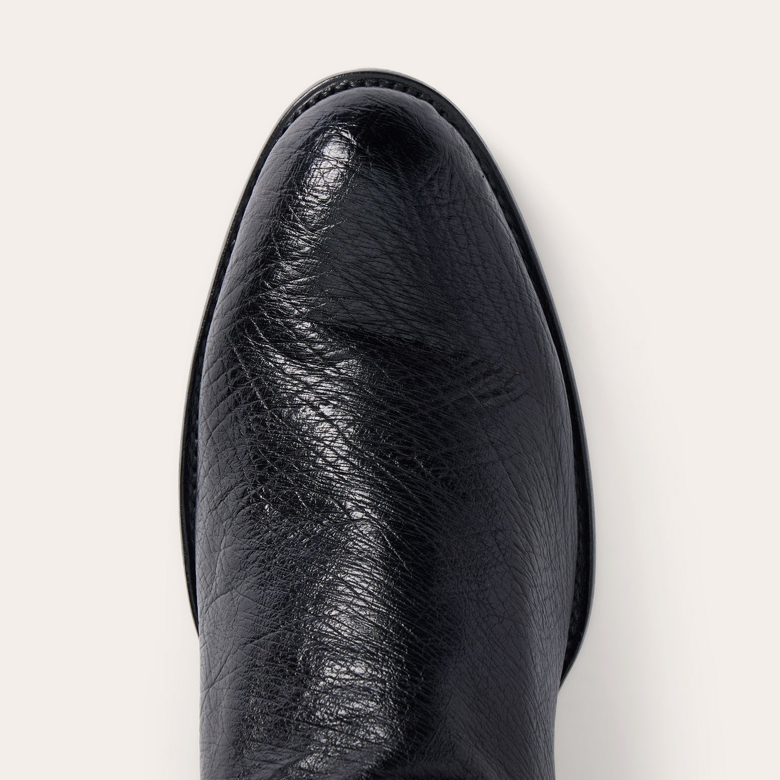 Clay Smooth Ostrich Roper Boots Black | Stetson