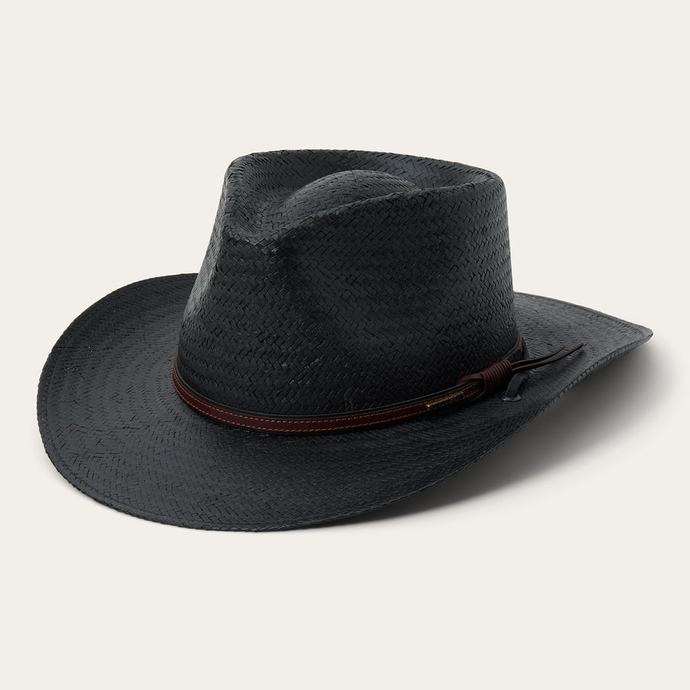 Belgrade Straw Outdoor Hat Black | Stetson Hats