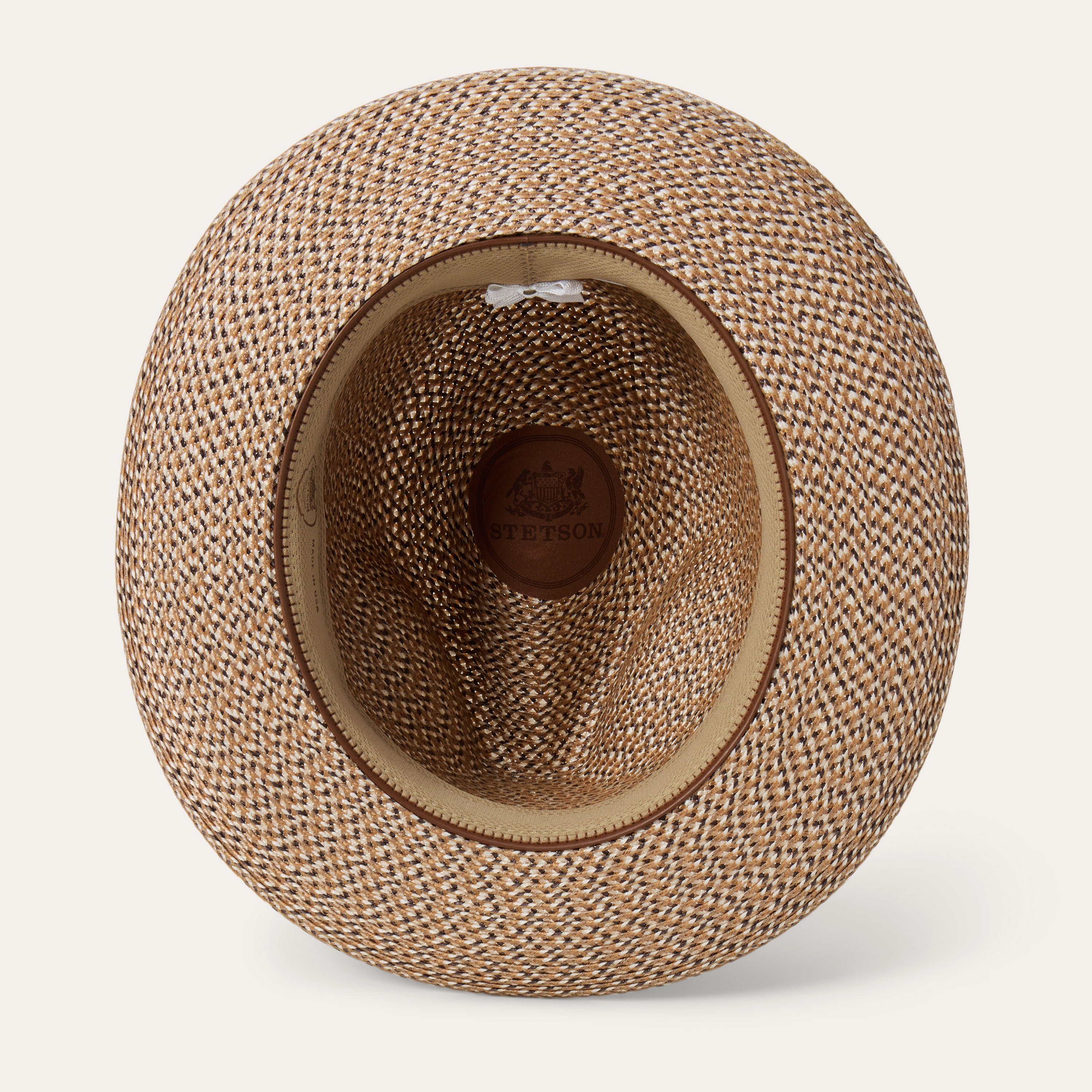 Emin Straw Fedora Brown Mix | Stetson Hats