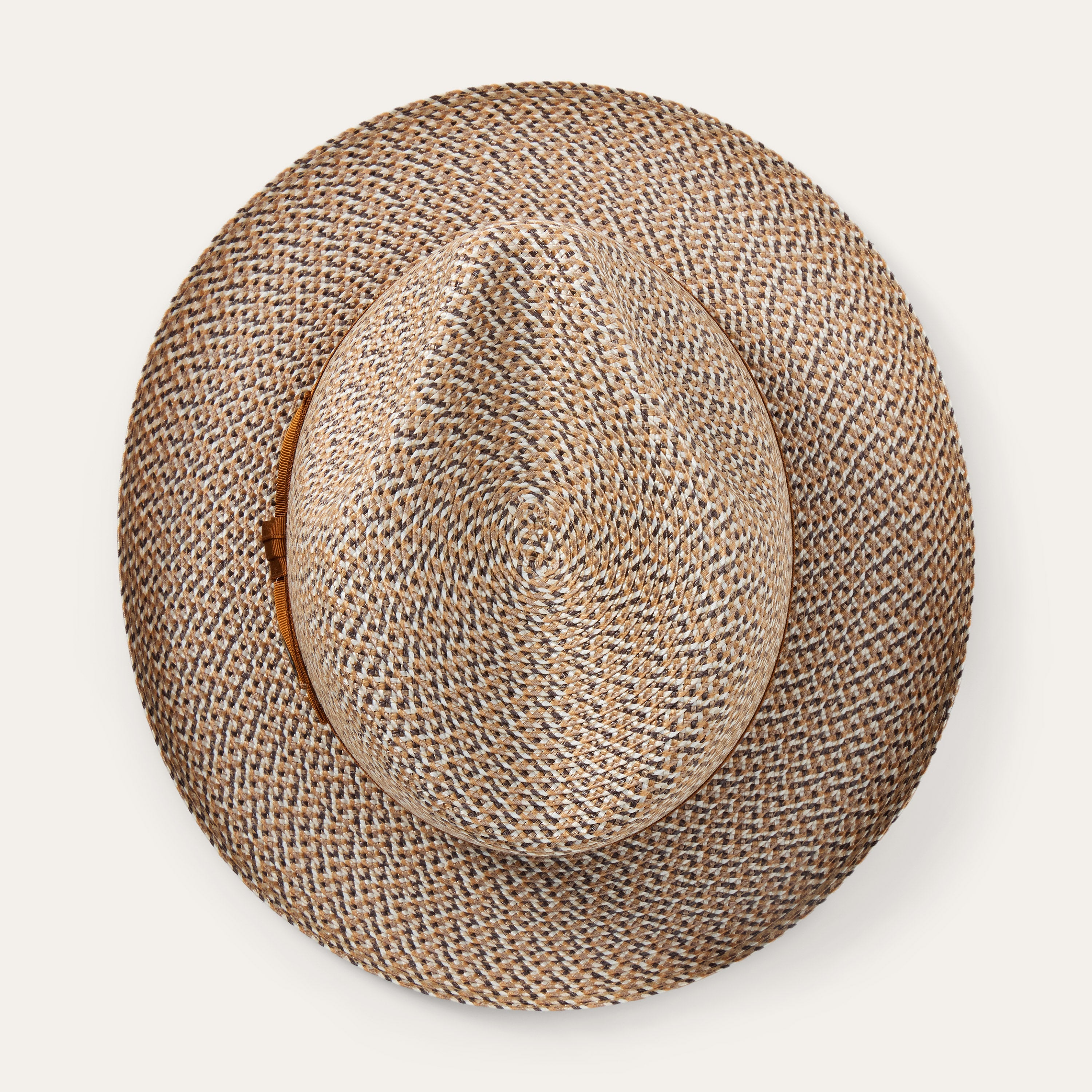 Emin Straw Fedora Brown Mix | Stetson Hats