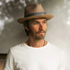 Emin Straw Fedora Quartz Mix | Stetson Hats