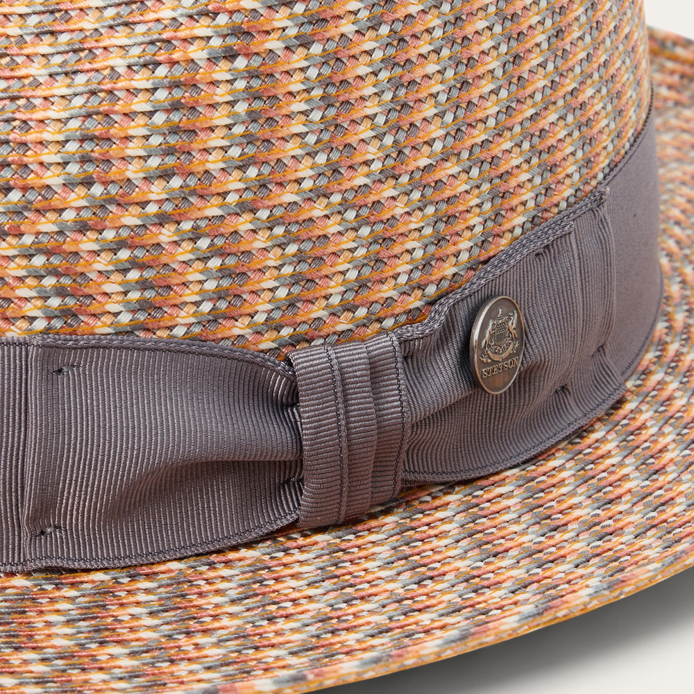 Emin Straw Fedora Quartz Mix | Stetson Hats