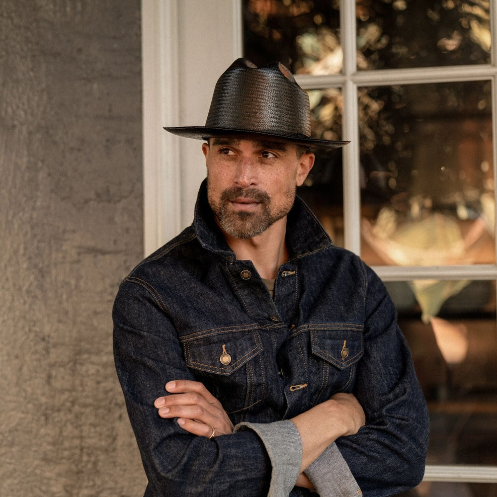 Open Road Straw Hat Black | Stetson Hats