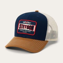 Vintage Patch Trucker Hat Navy | Stetson Hats