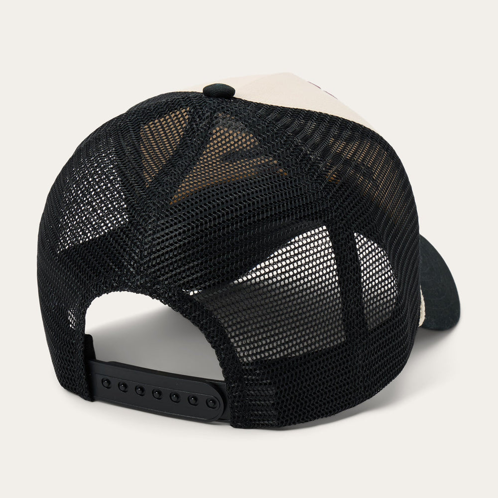Skull Trucker Hat Off White / Black | Stetson Hats