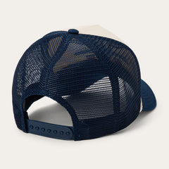 Skull Trucker Hat Off White / Blue | Stetson Hats