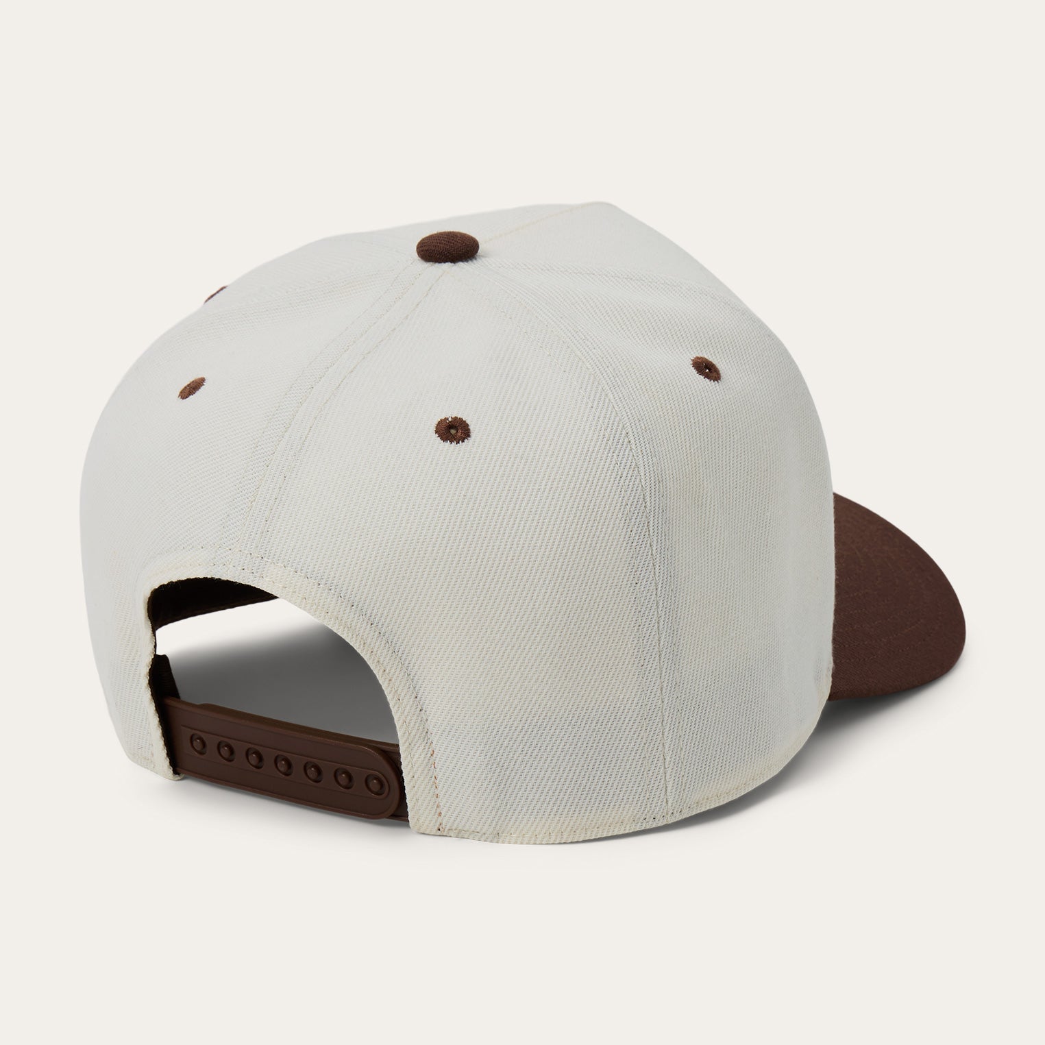 Cowhide Patch Trucker Hat Off White / Brown | Stetson Hats